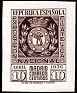 Spain 1936 Philately 10 CTS Marron Edifil 727. españa 727. Uploaded by susofe